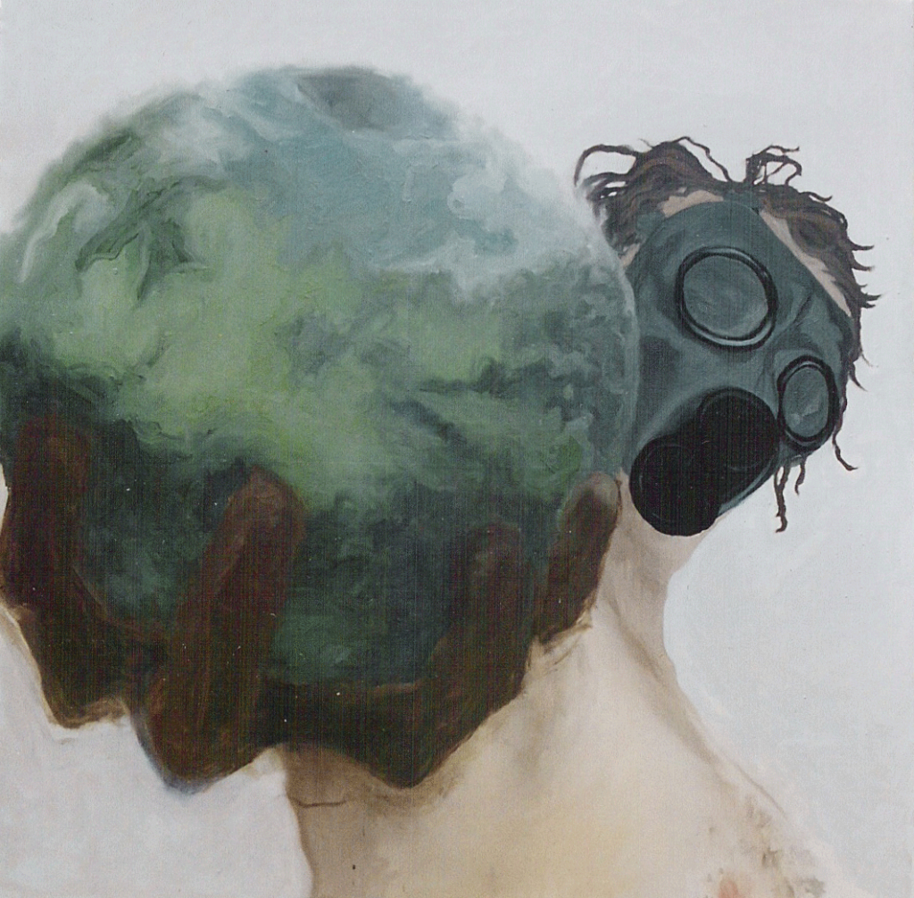 MasqueM.P3. 2003. 120x120cm. Huile sur toile.
