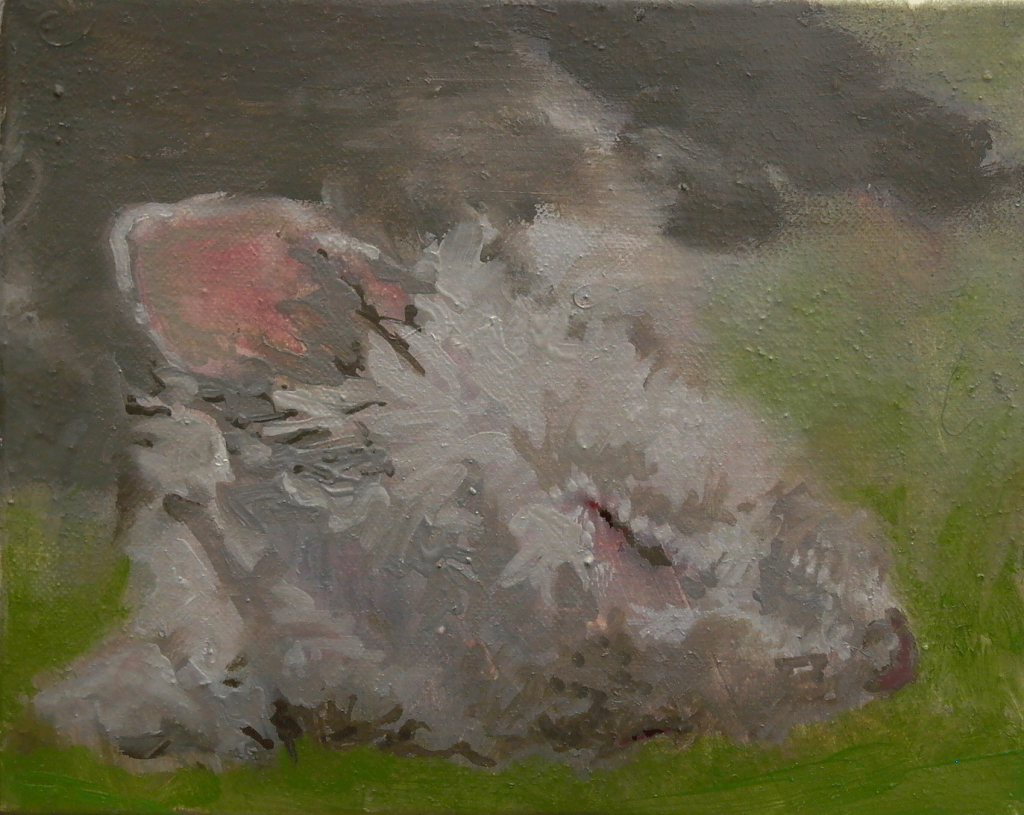 Souris. 2007. 20x30cm. Huile sur toile.