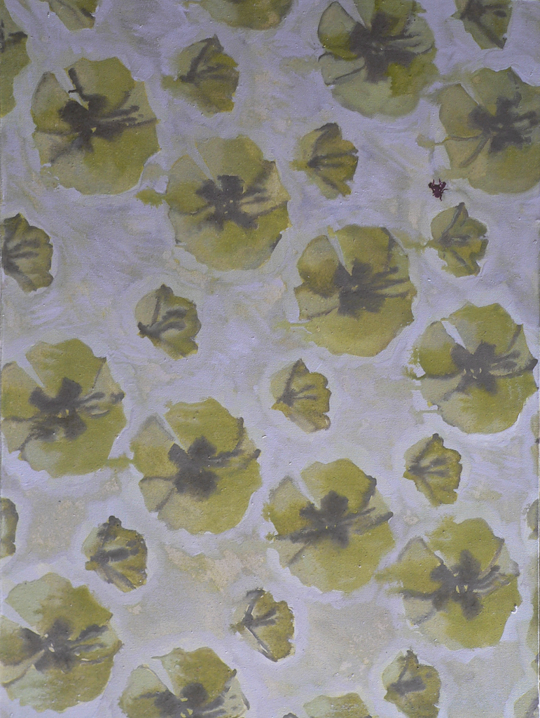 Tapisserie verte, 2006. 81x60cm. Huile sur toile