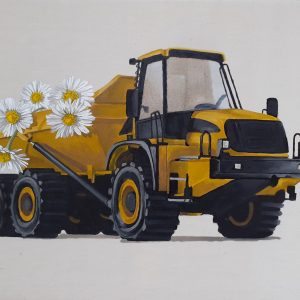 Camion et paquerettes, 2020. 50x65cm. Huile sur toile Camion et paquerettes, 2020. 50x65cm. Huile sur toile